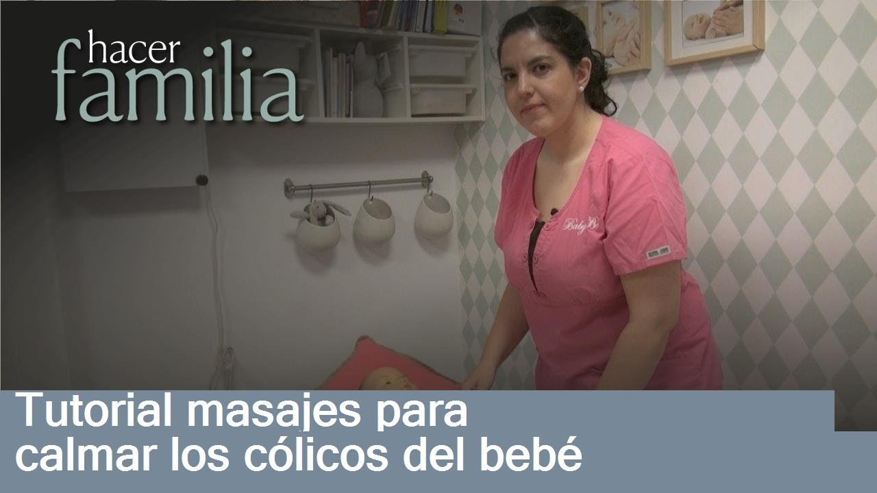 Tutorial masajes para calmar los cólicos del bebé