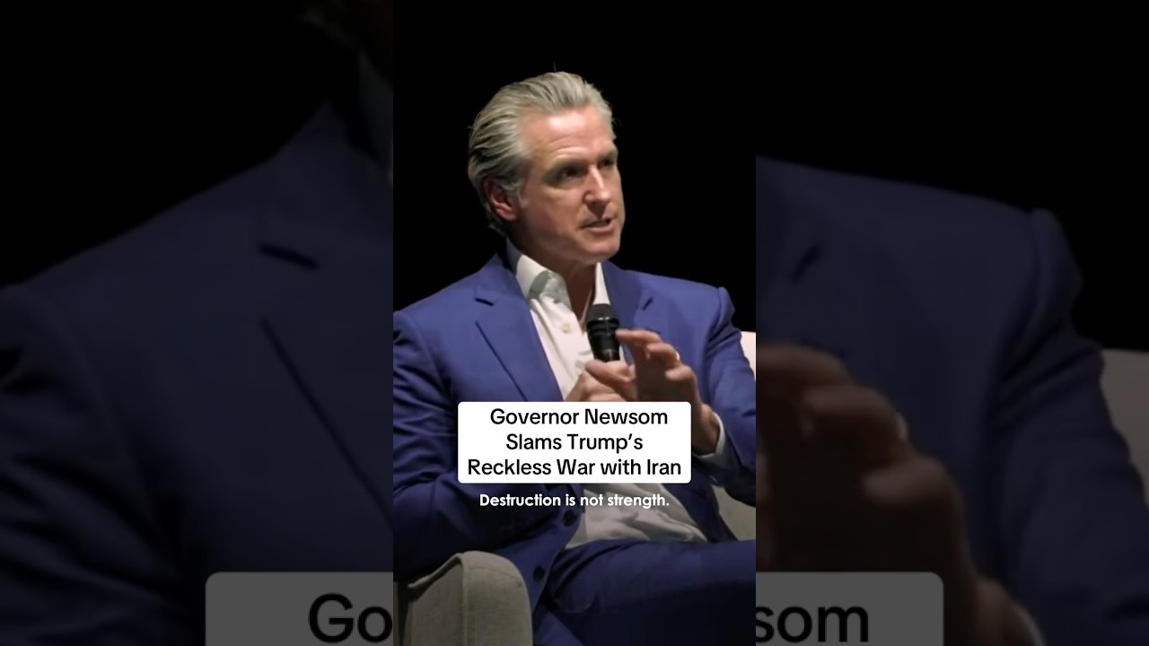 Governor #Newsom Slams #Trump's Reckless War with #Iran &nbsp;#shorts #donaldtrump #iranwar #news