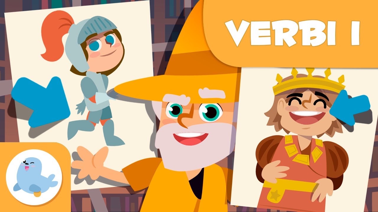 I VERBI per bambini - Camminare, saltare, mangiare, dormire, scrivere... - Episodio 1