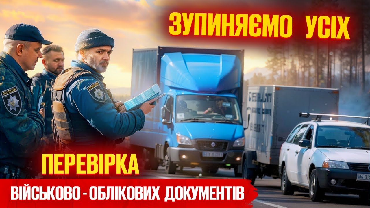 🆘 ВОДІЇ УВАГА ТОТАЛЬНА ПЕРЕВІРКА ВІЙСЬКОВОГО ОБЛІКУ НА ДОРОЗІ