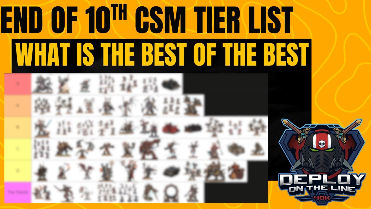 CSM Tierlist For The End Of 10th Edition!