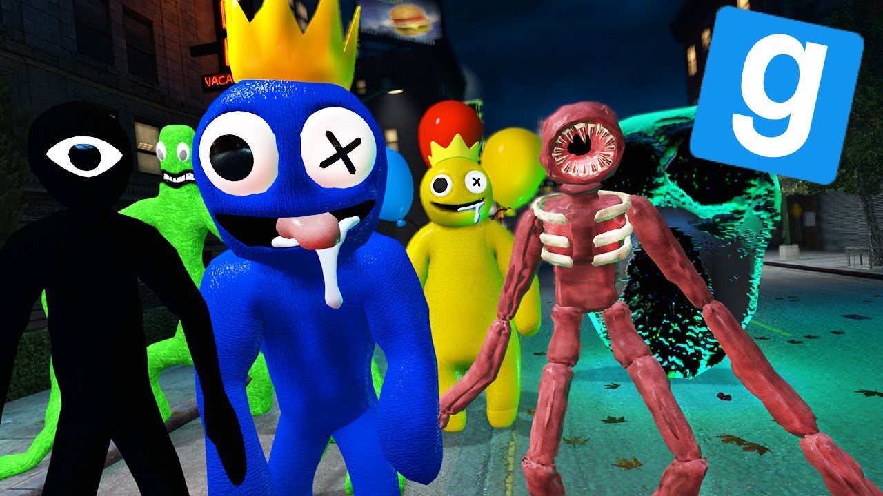 RAINBOW FRIENDS vs DOORS !! Garry's Mod