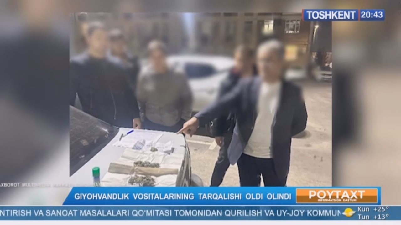 Giyohvandlik vositalarining tarqalishi oldi olindi