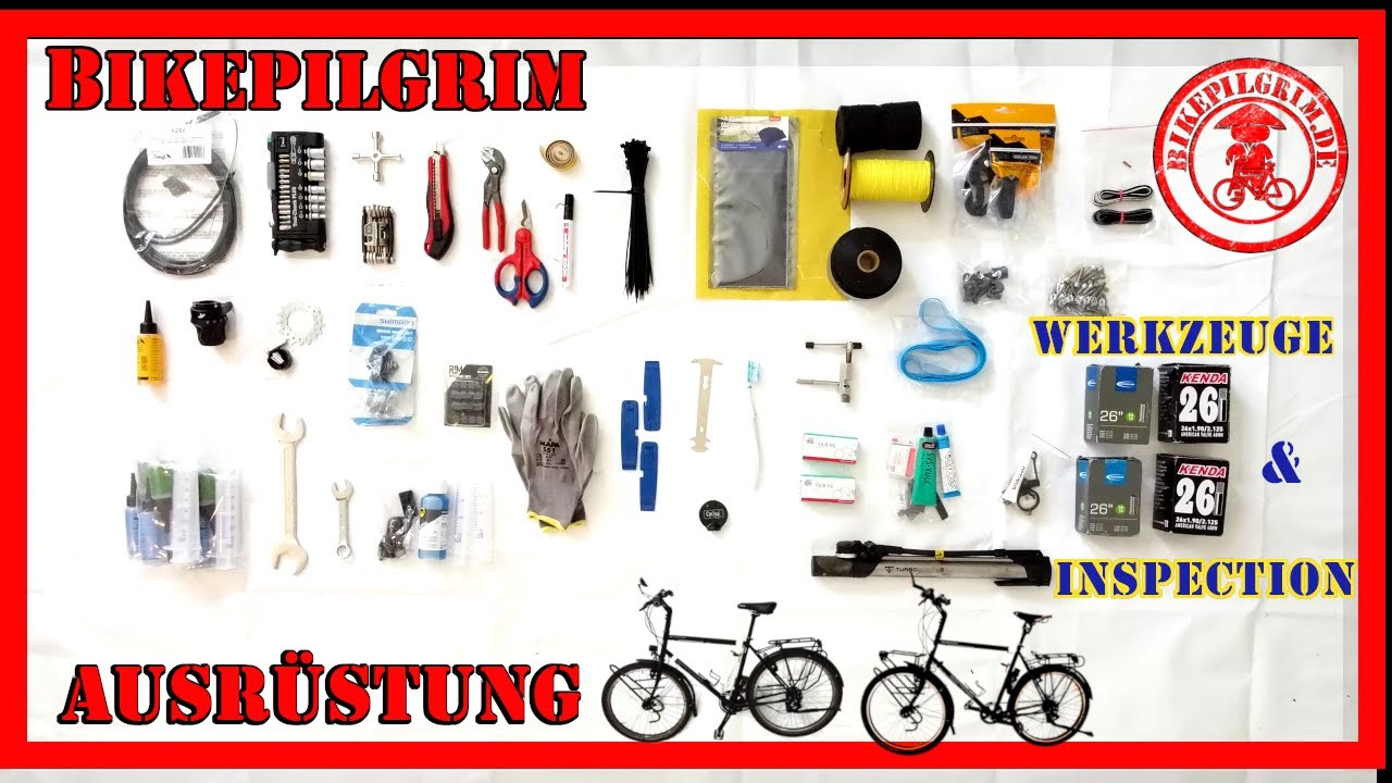 Bike & Inspection Ausr&uuml;stung, #Weltreise mit dem Fahrrad, #equipment #worldbicycletour #bike