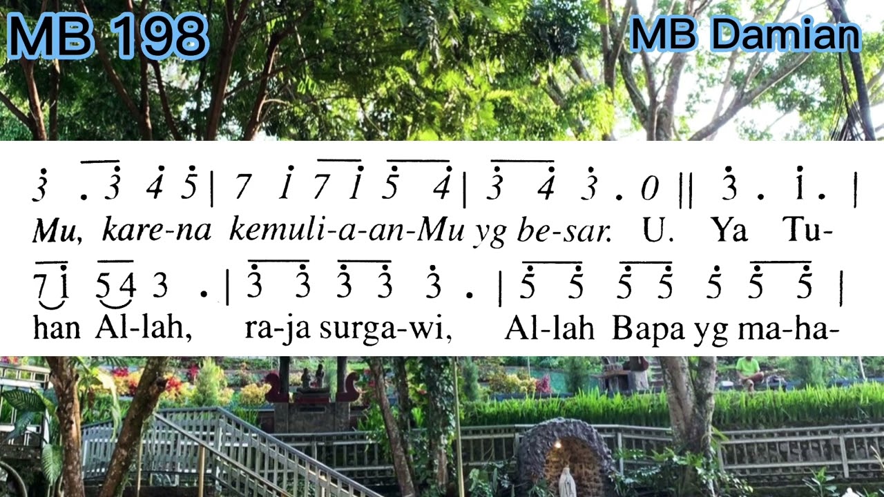 Madah Bakti 198 // KEMULIAAN // Misa Sunda // Lagu Misa @madahbaktidamian1649