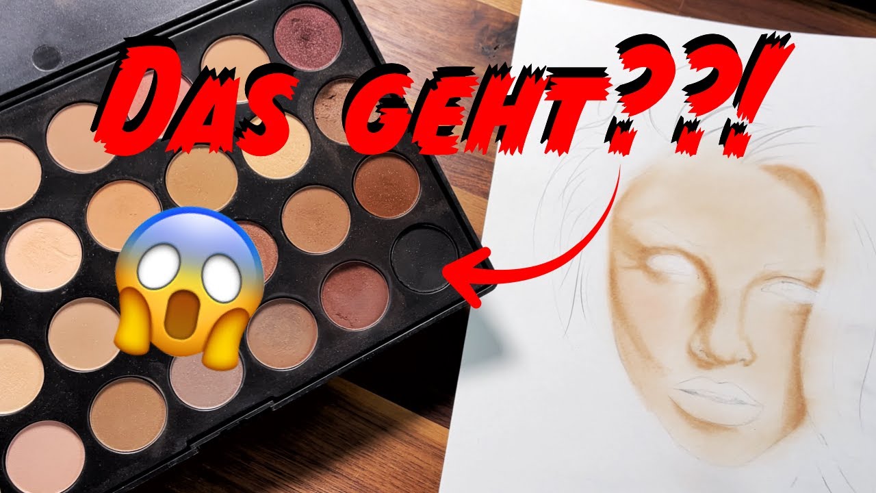 ICH ZEICHNE mit MAKE-UP! | Make-Up DRAWING CHALLENGE