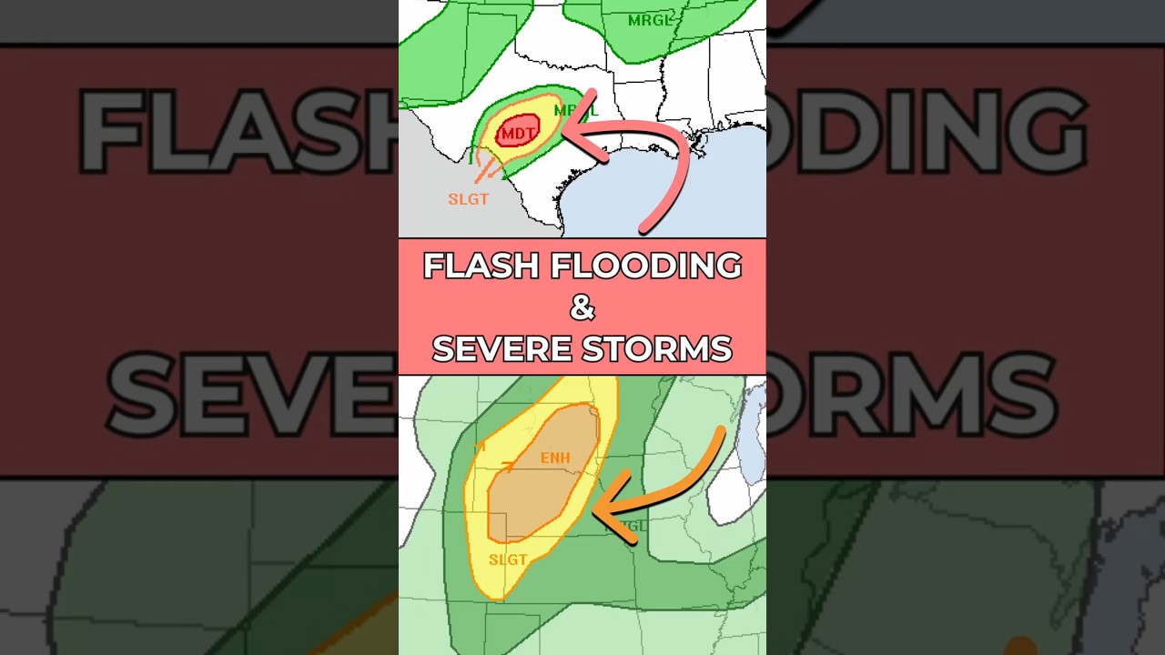 6in+ Additional Texas Rainfall & Severe Storms in Central Plains