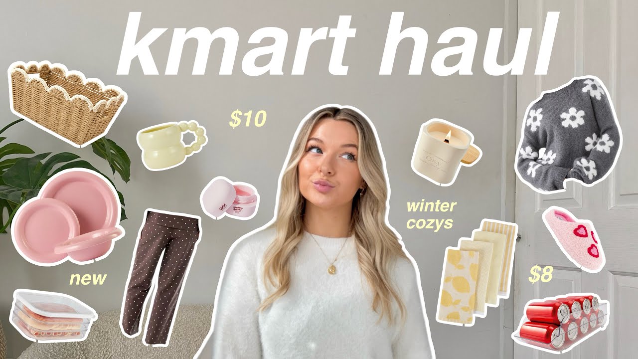 Огромная покупка в Kmart + примерка 🍰 Новые поступления, примеряем популярную одежду и декор для ...