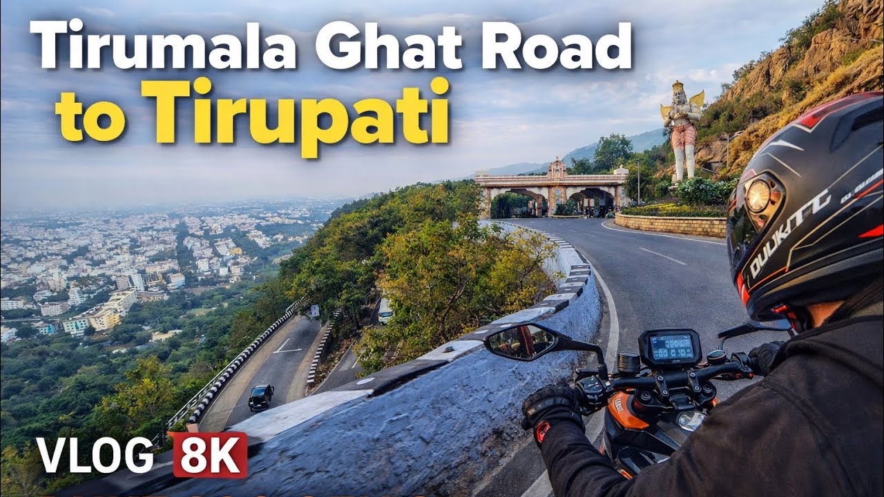 తిరుమల ఘాట్ రోడ్డు రైడ్ | Part 02 Duke 390 Gen3 | Insta360 #Cinematic #Vlog #insta360x5 #thirumala  