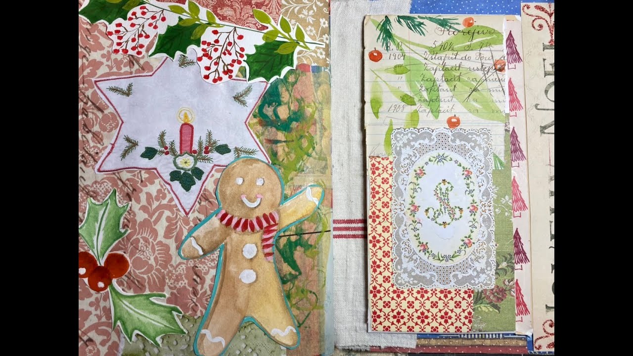 December Daily 2020 Christmas Junk journal | last pages