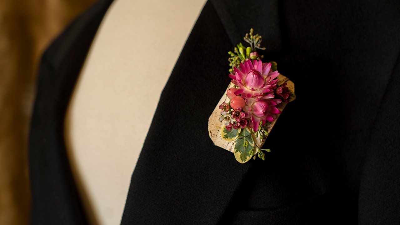 Easy No-Pin Boutonniere