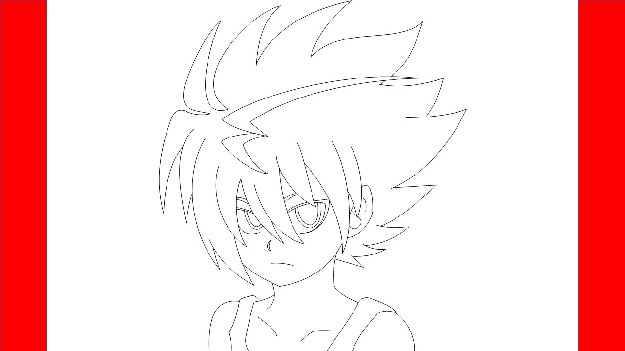 How To Draw Free De La Hoya From Beyblade - Step By Step Drawing