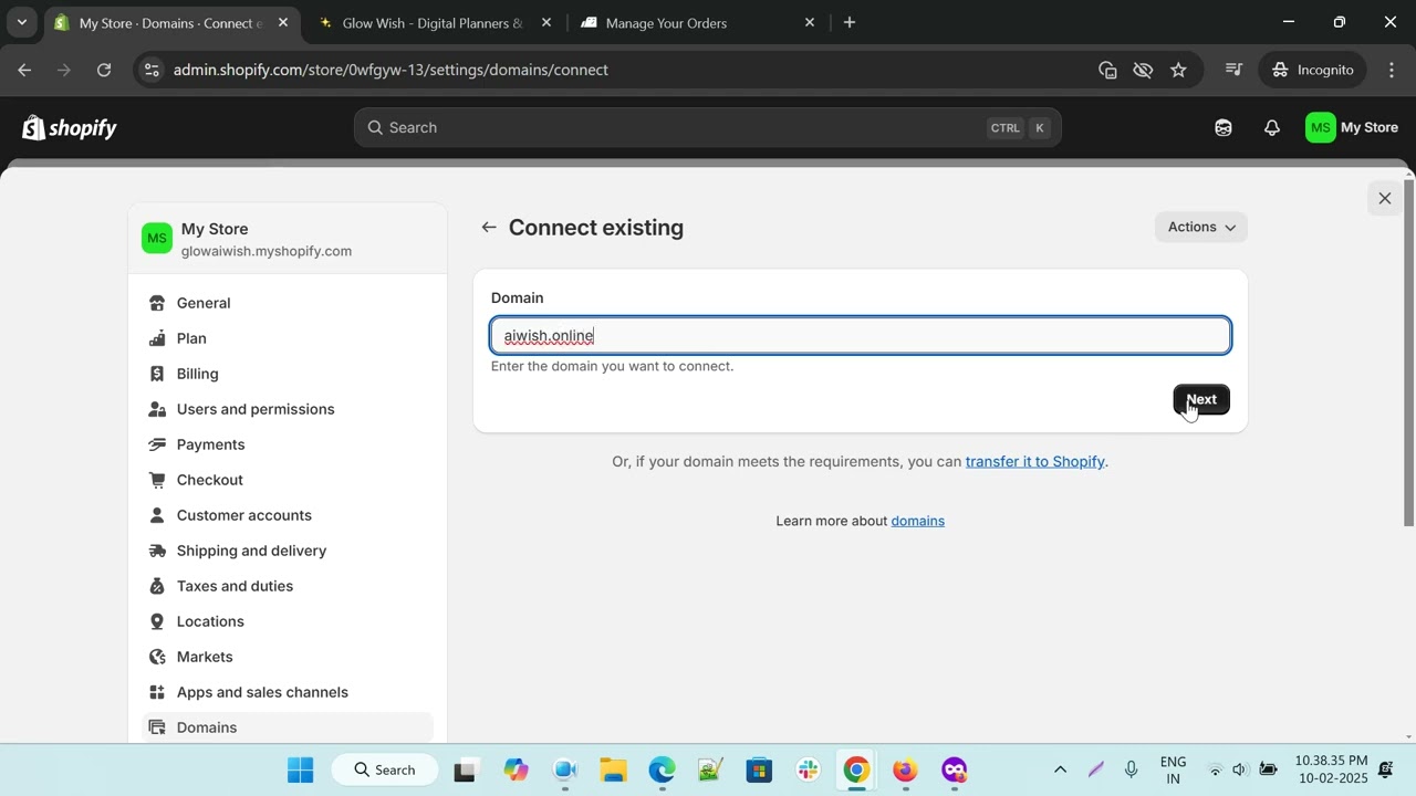 How to Add BigRock online Domain to Shopify Store  (Step-by-Step Guide)