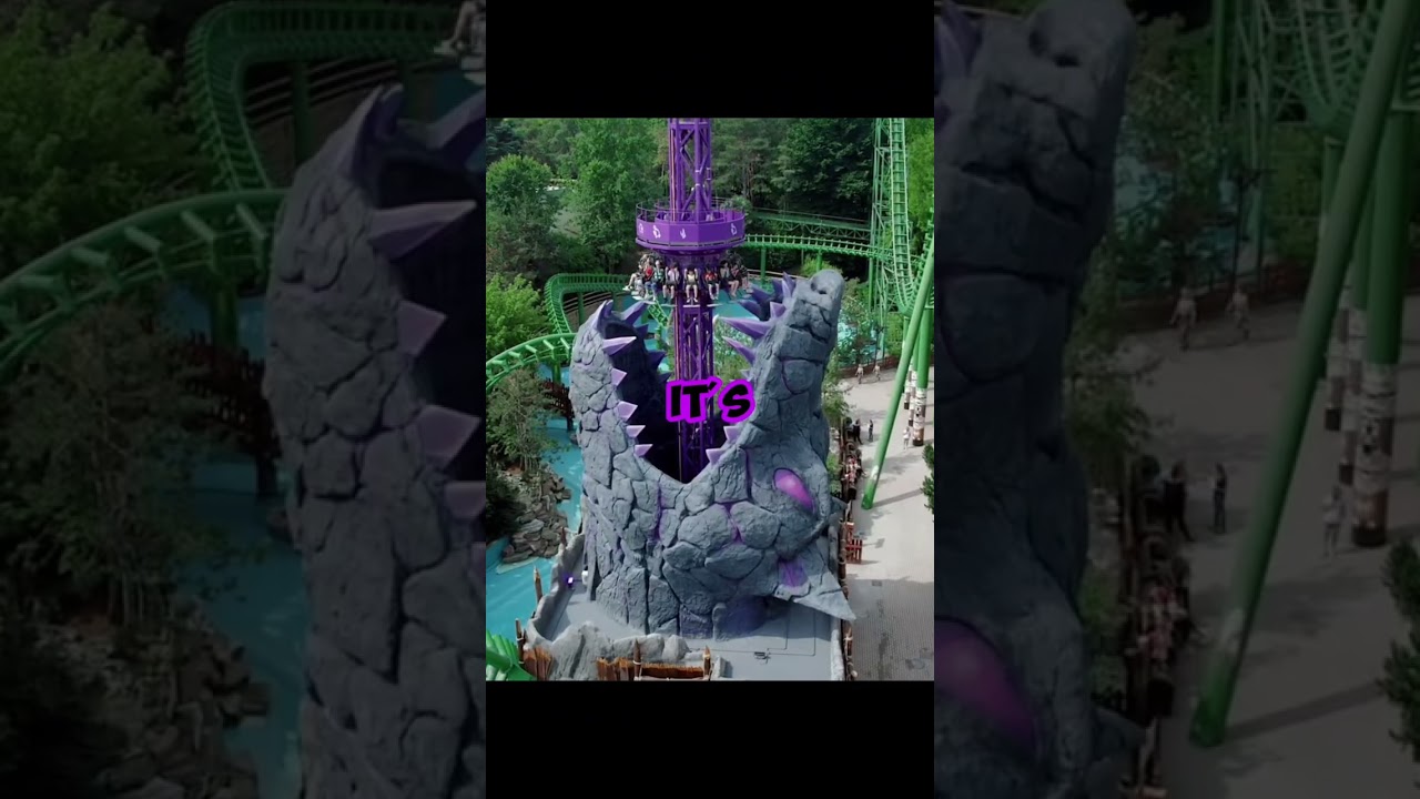 COPY OF CROC DROP IN ITALY!? #shorts #themepark #droptower #gardaland #chessingtonworldofadventures