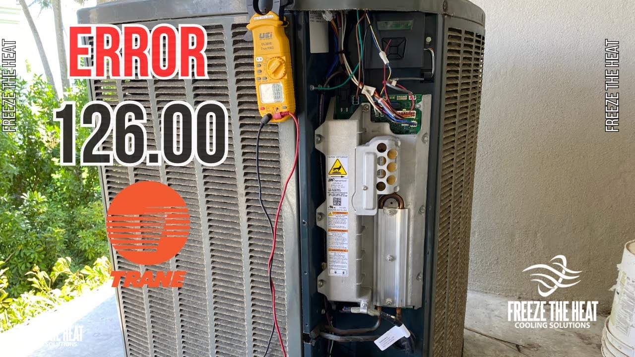 Error 126.00 en máquina TRANE. Échale un vistazo #hvacservice #freezetheheat #diagnostictroublecode