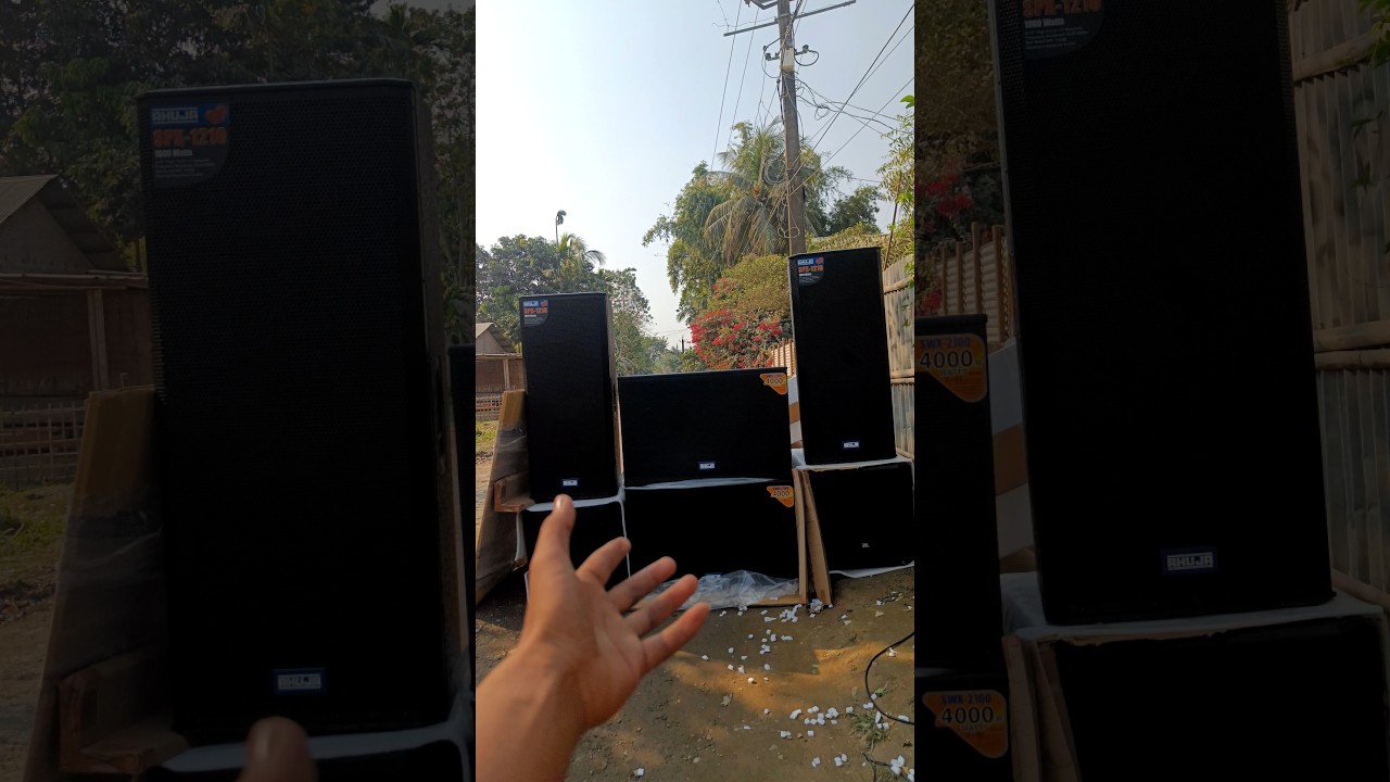 SOUND CHECK AHUJA new Setup // Swx 2100 bass //1210 top /LXA6000,LXA4500, #ahuja #Djsetup