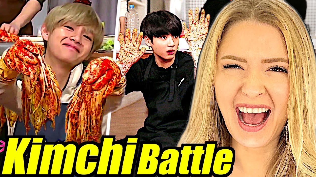 Americans React To CRAZY BTS KIMCHI BATTLE (Run BTS 35 &36)