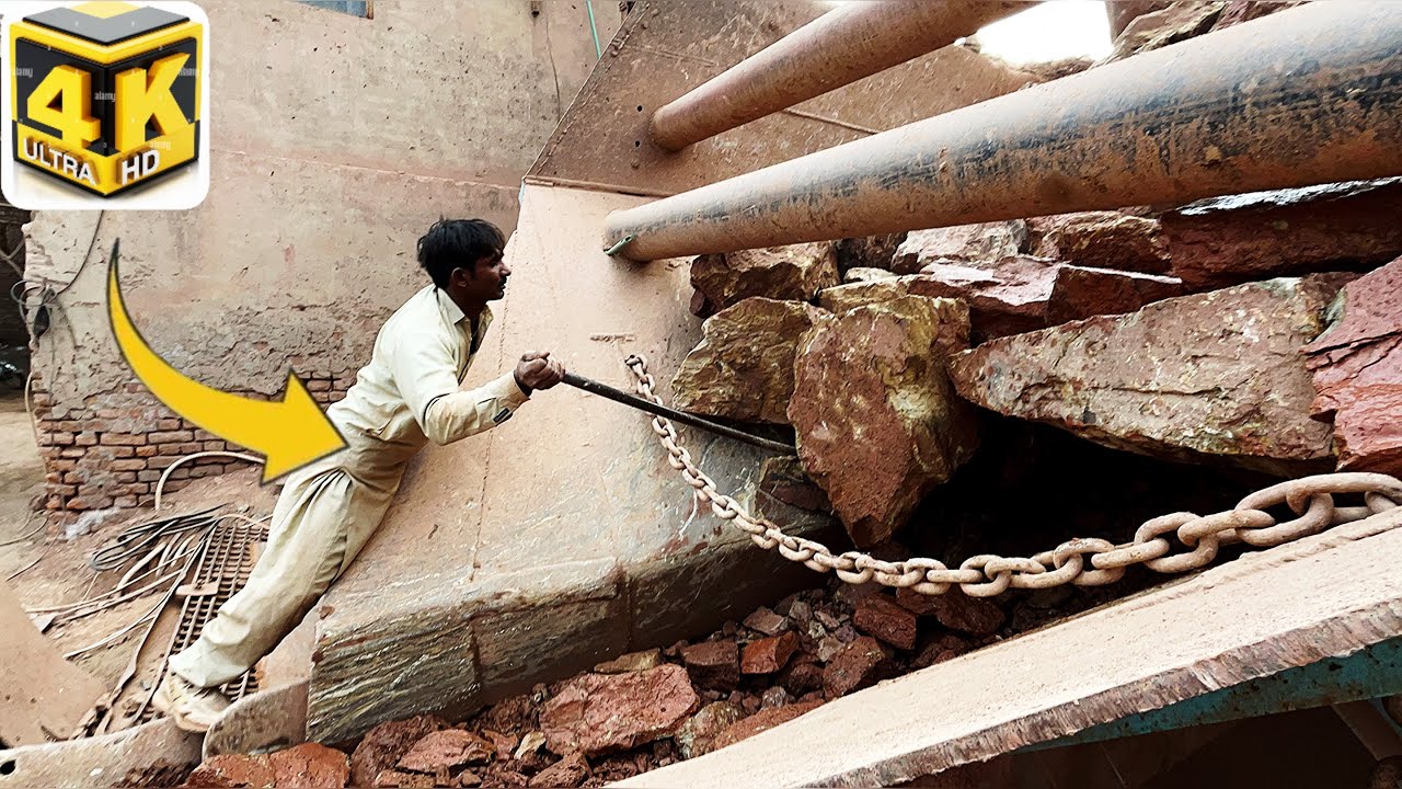 👹🔝HARD ROCK STUCK CRUSHING EXPERTS: SOLUTIONS FOR TOUGH PROBLEMS#stonecrusher #asmr