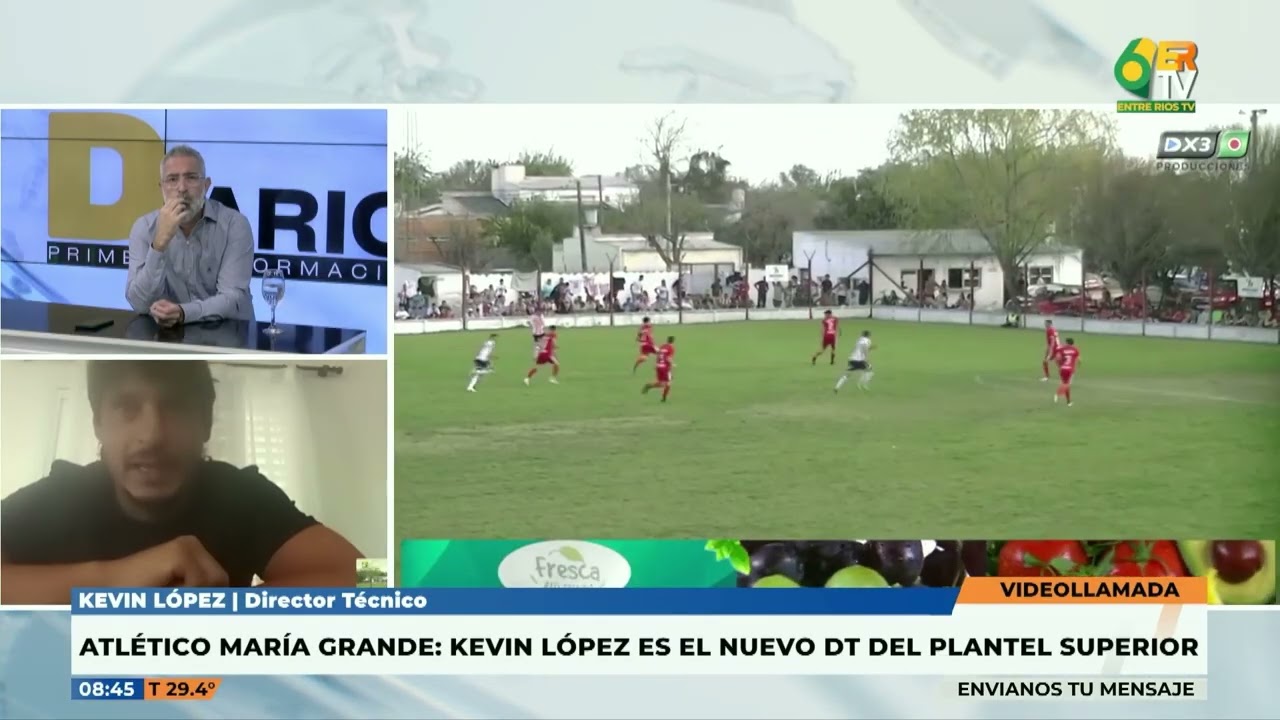 Kevin Lopez   Será el nuevo DT del plantel superior de Atlético María Grande
