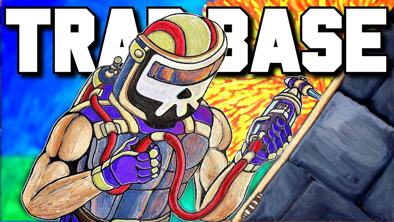 Raiding a DIABOLICAL Trap Base - Rust