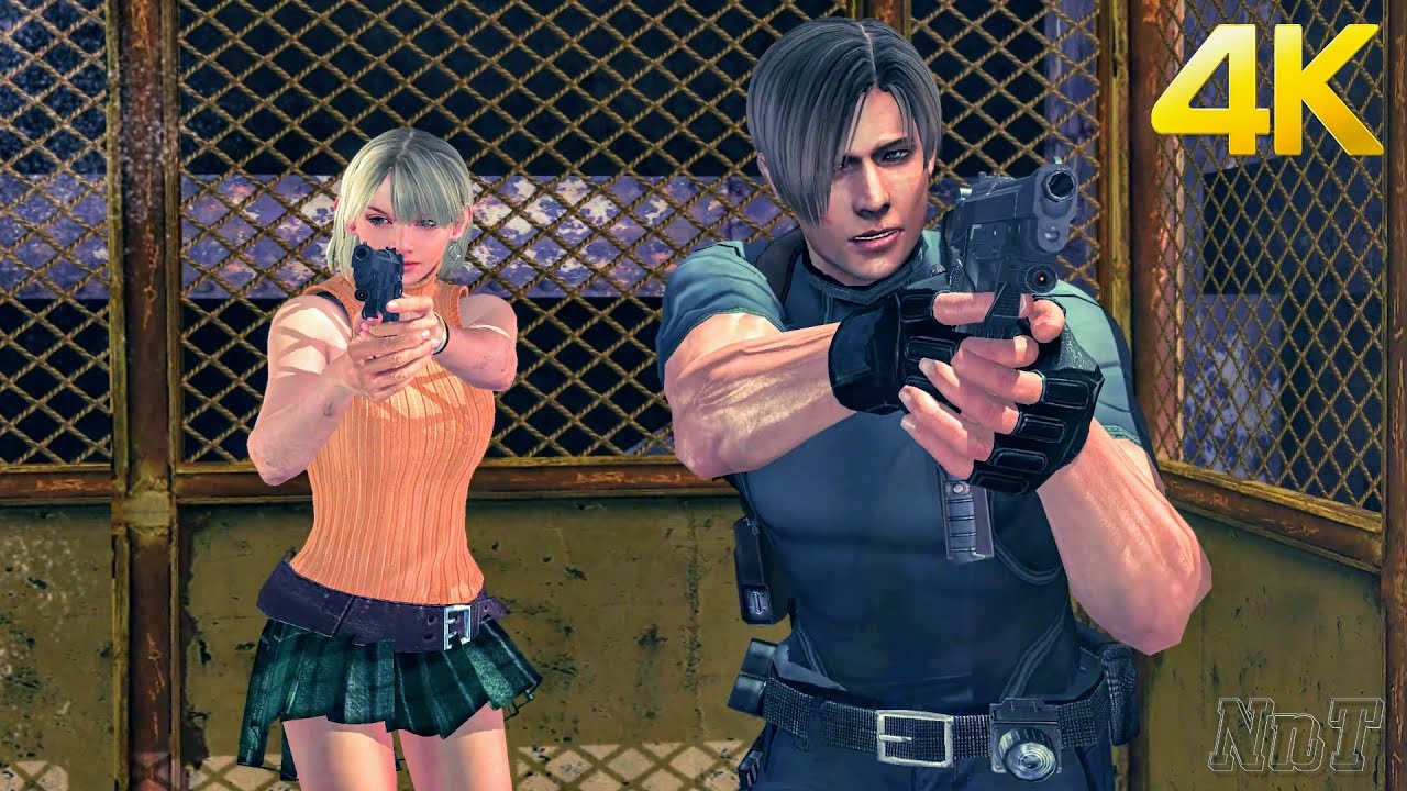 Classic Leon x Ashley with Cutscenes Gameplay (Ch 2-1) Resident Evil 5