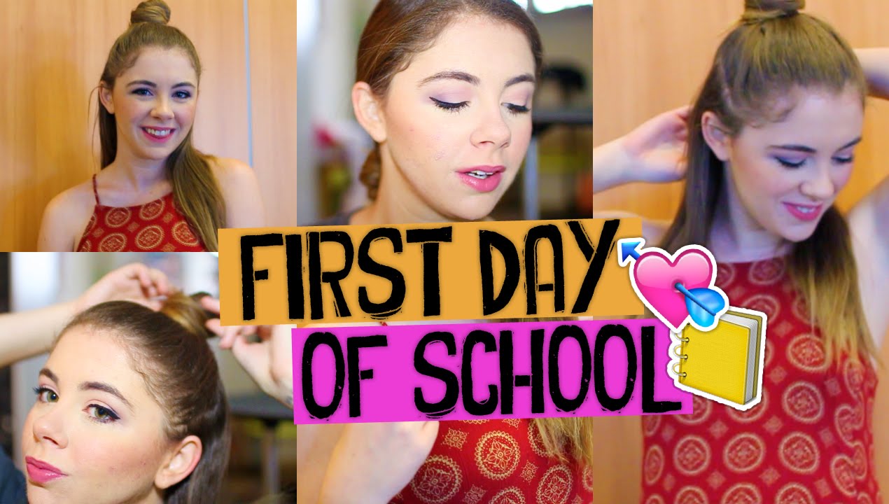 First Day of School: Makeup, Heatless Hair, & Outfit Ideas for Back to School 2015!