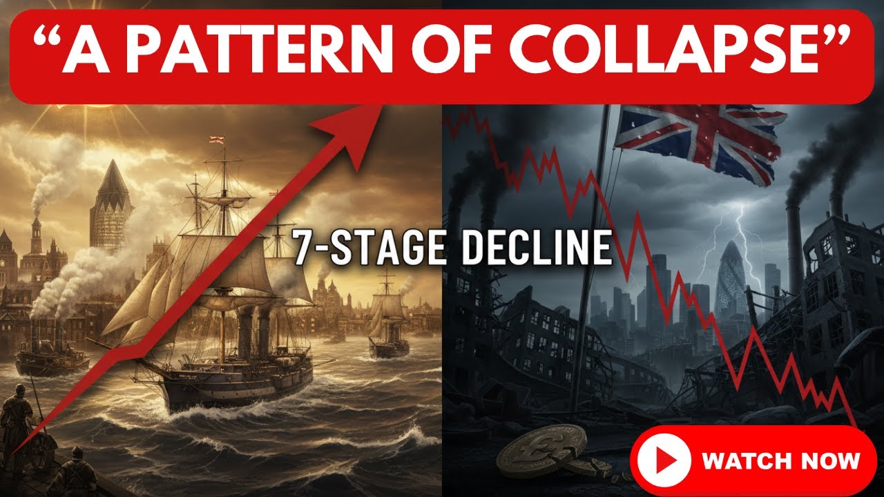 The 7-Stage British Decline Pattern: How Empires Collapse from Within