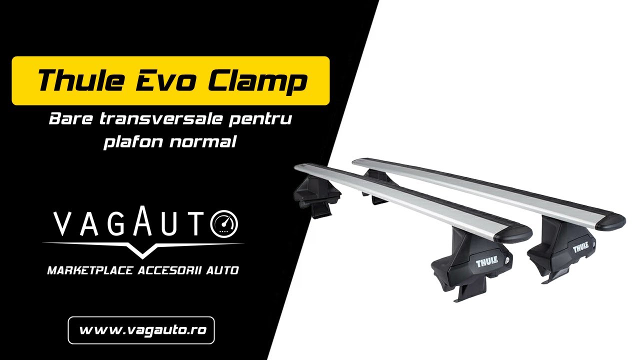 Bare transversale pentru plafon normal Thule Evo Clamp - tutorial montaj | VagAuto.ro