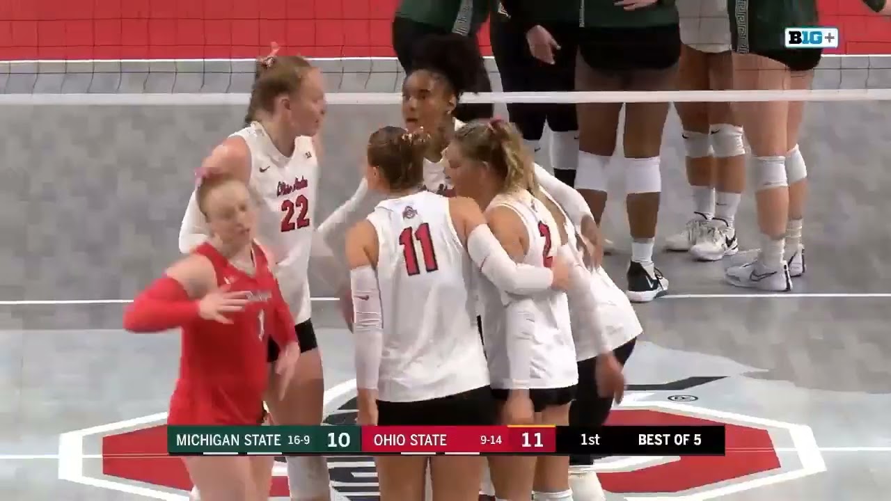 Michigan State Vs Ohio State | NCAA Women Volleyball 11/08/2023