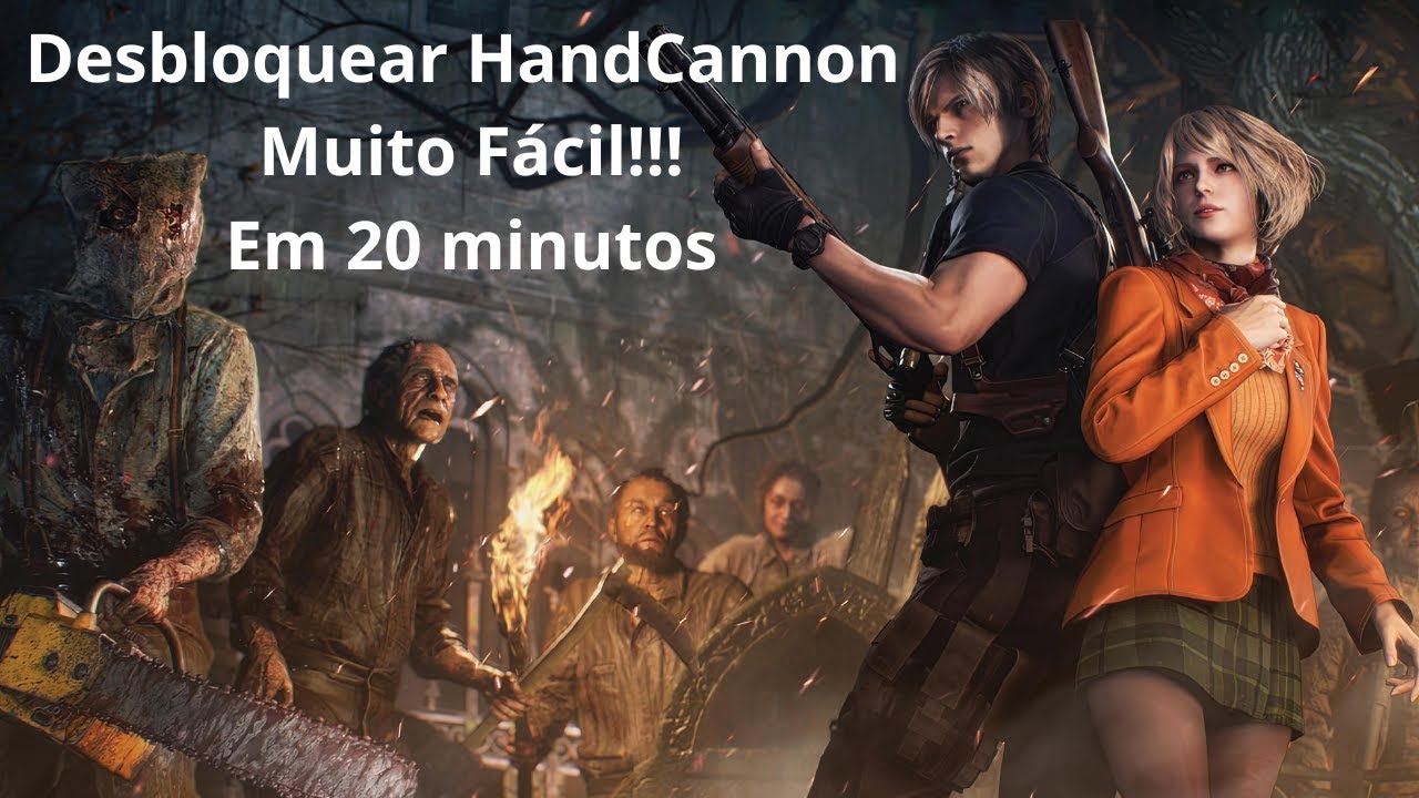 Como Desbloquear Handcannon Muito Fácil: Mercenários - Resident Evil 4 Remake