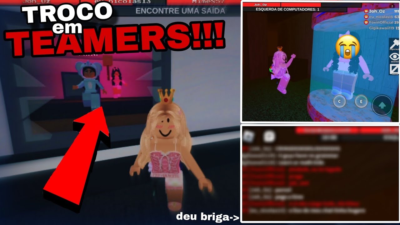 DANDO TROCO EM TIMES NO FLEE THE FACILITY (deu briga 😬) !!!