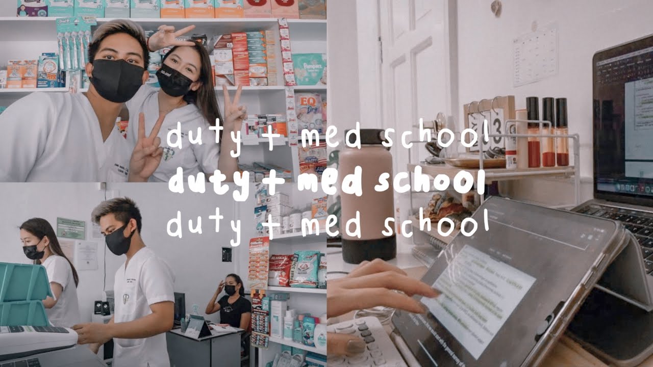 PHARMACY DUTY + ONLINE MED SCHOOL (day in the life of a working medical student) | Shayne Uy