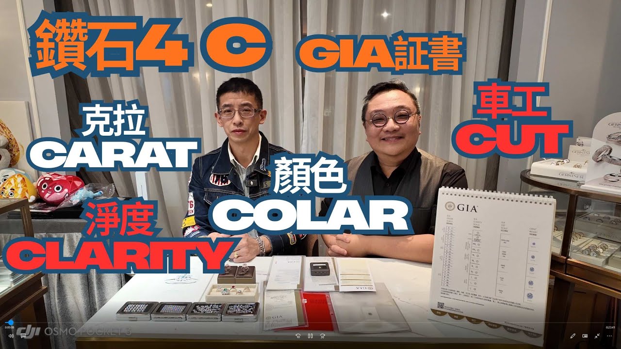 講解鑽石4C / 淨度clarity, 克拉carat, 車工cut, 顏色color /