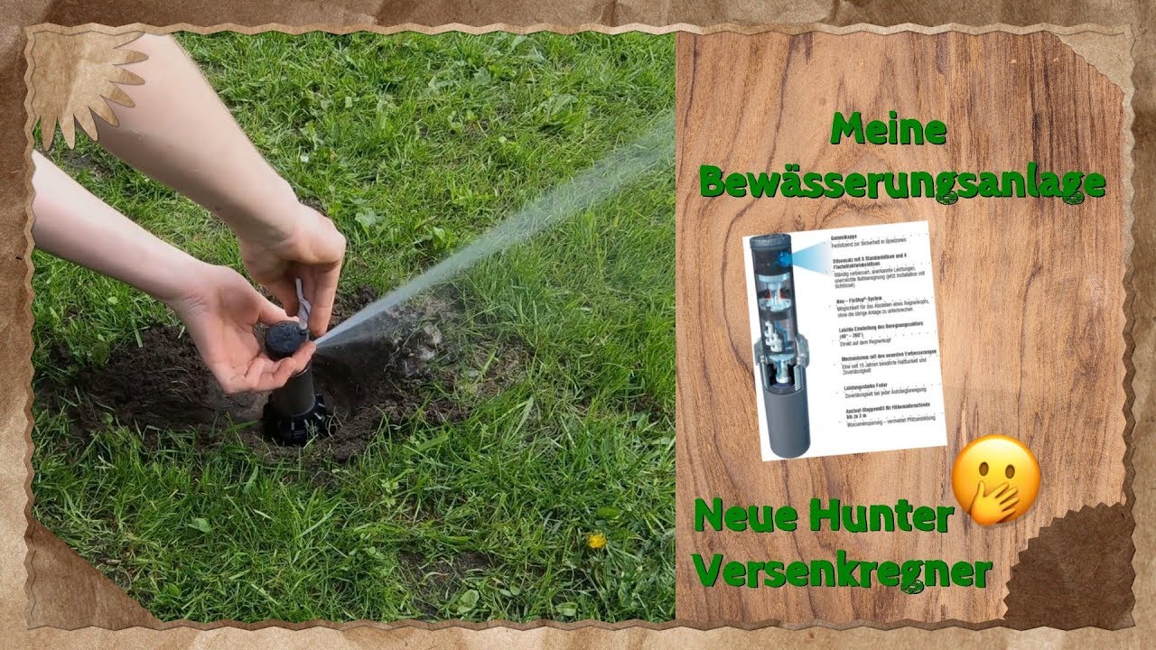 Meine Bewässerungsanlage Teil 1 - Neue Hunter Versenkregner installieren & einstellen 😀👍👌