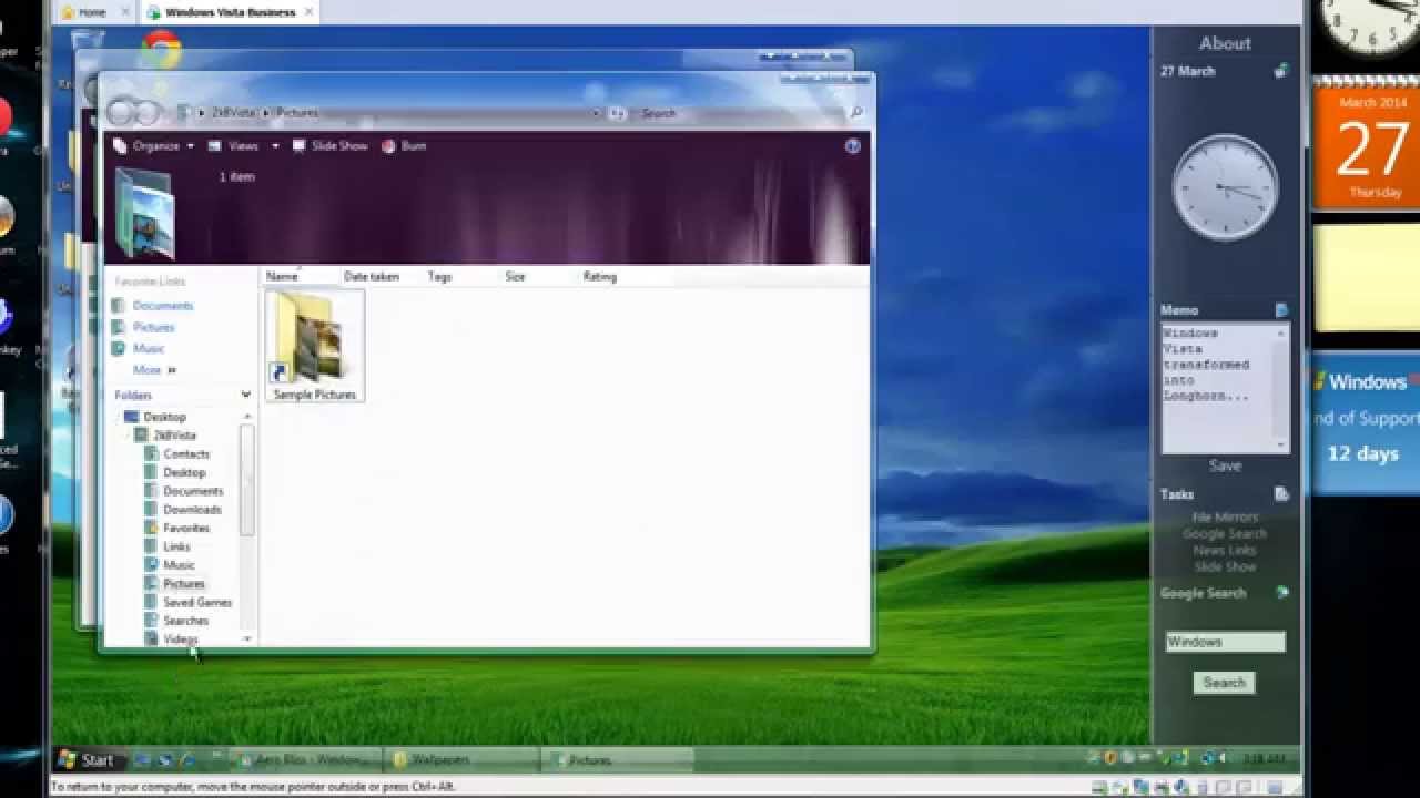 Windows Vista transformed into Windows Longhorn