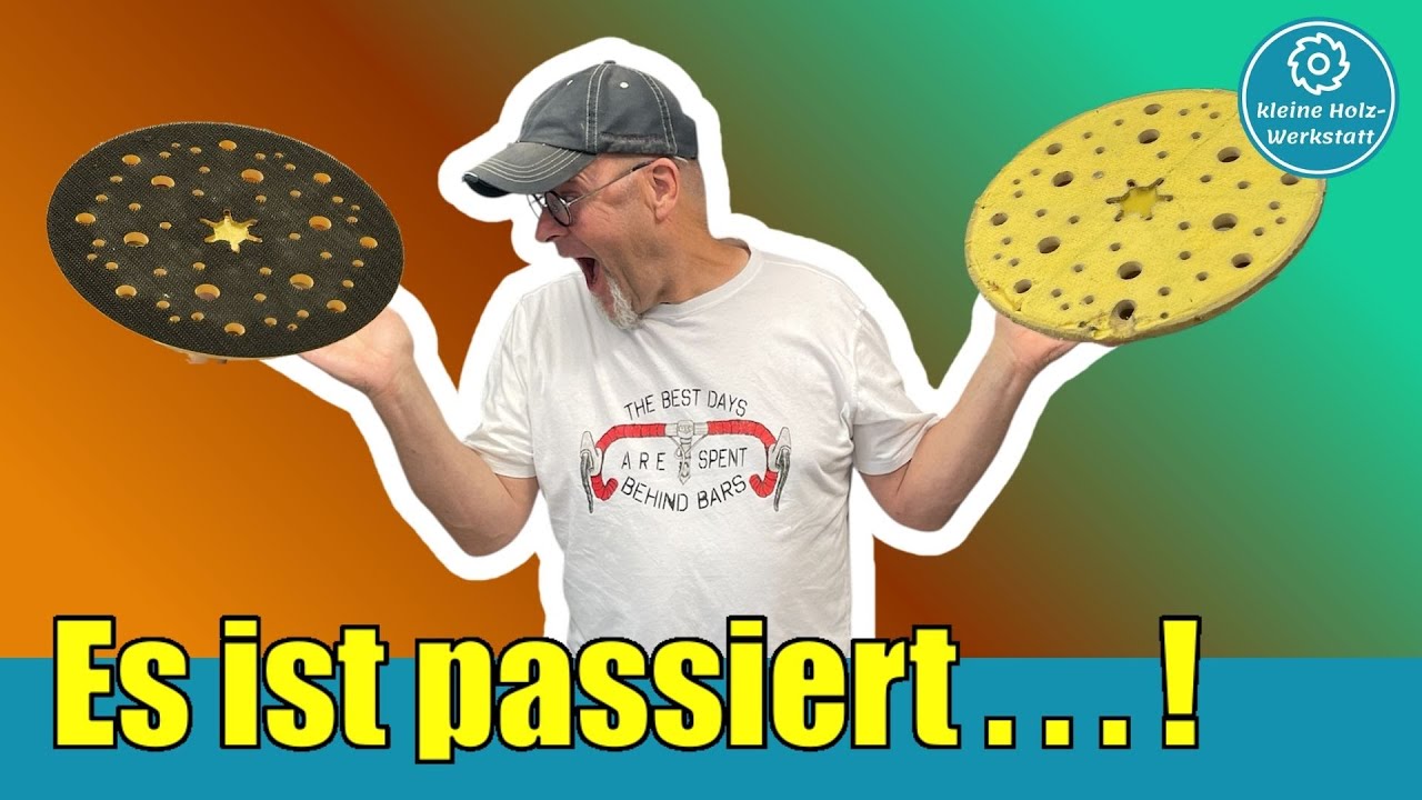So sparst Du RICHTIG Geld !!!⎮Klettbelag am Exzenterschleifer erneuern⎜Tutorial⎜kleine holzwerkstatt