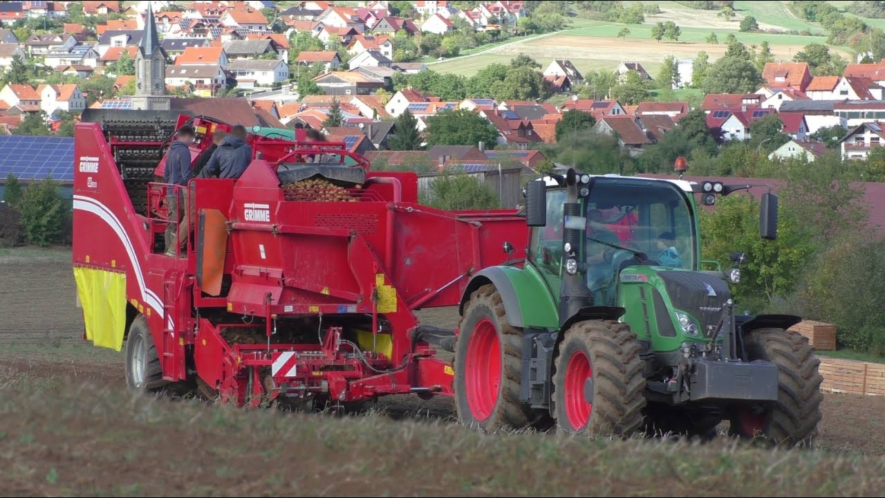 Kartoffelernte 2015 ► Fendt 718 Vario ► Grimme SE 150-60