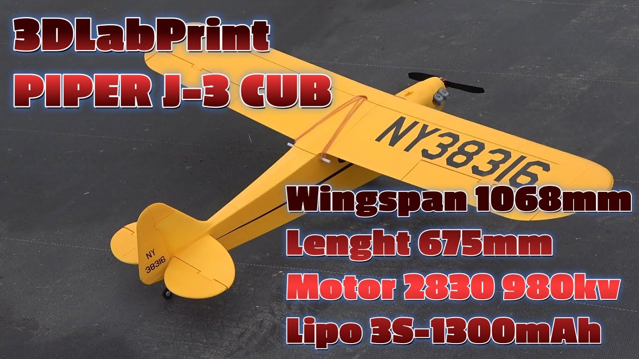 3DLabPrint PIPER J-3 CUB