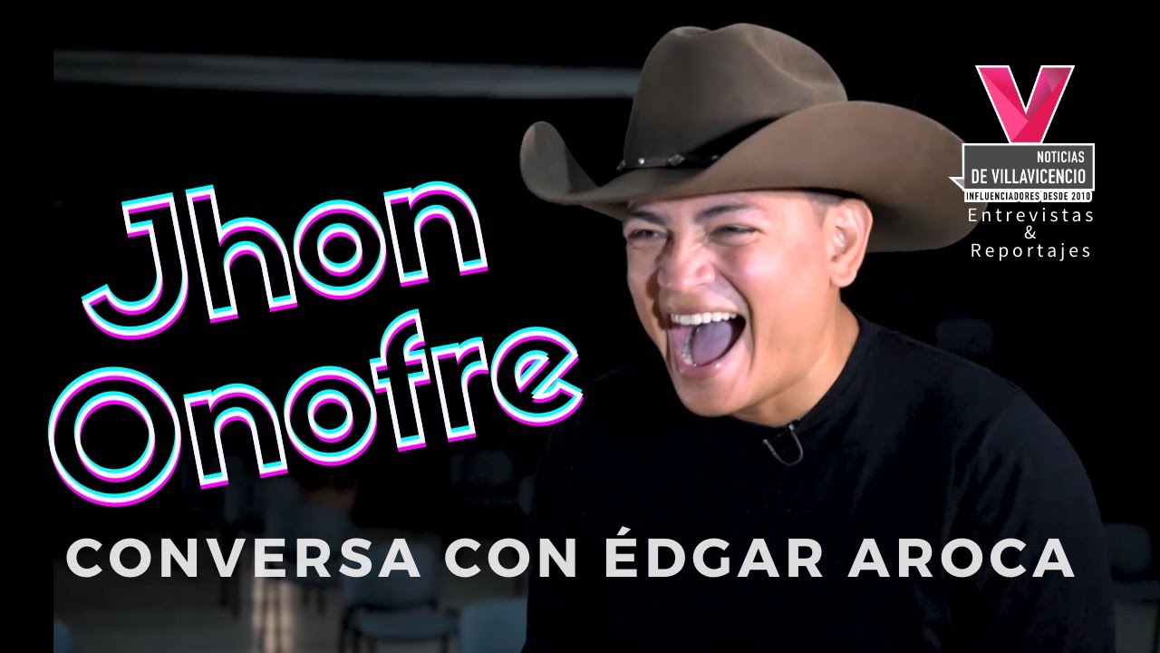 Jhon Onofre el artista del momento... Conversa con Édgar Aroca