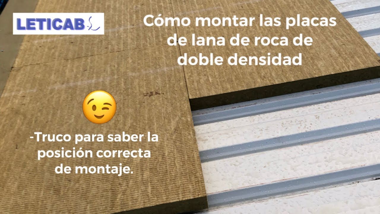 Cómo colocar placas de lana de roca de doble densidad