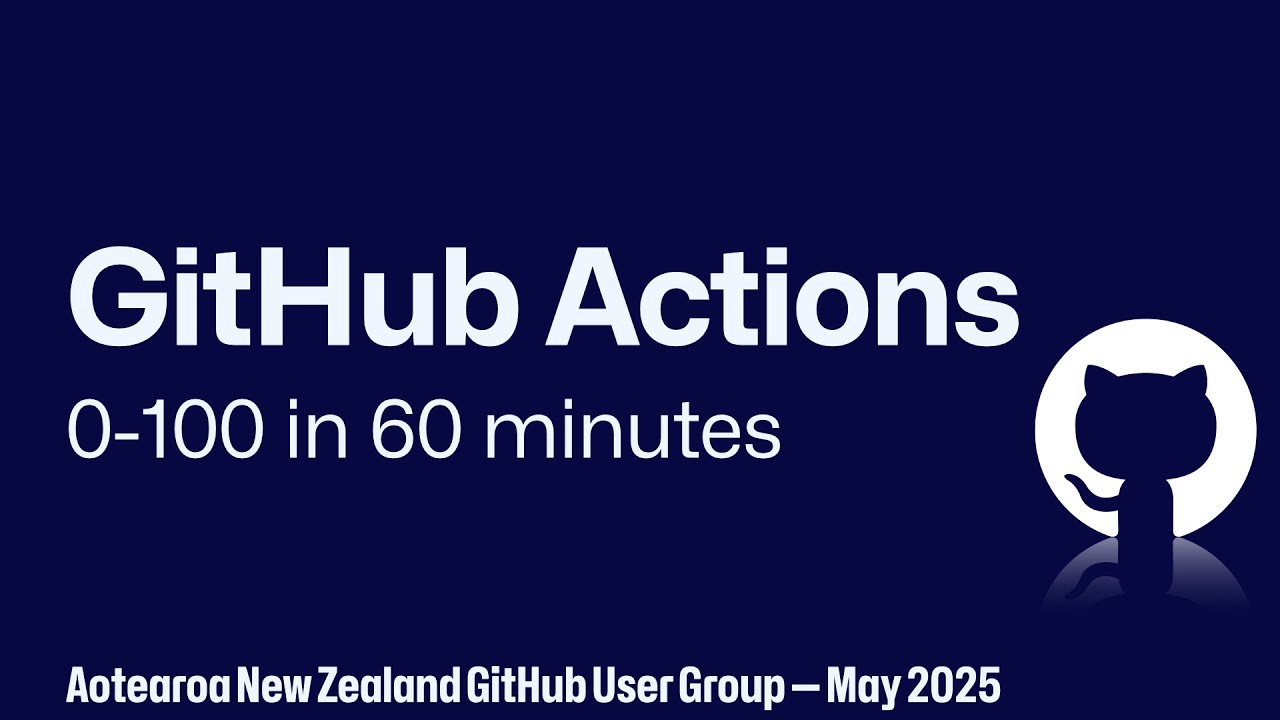 GitHub Actions: 0–100 in 60 minutes with Jerome Brown