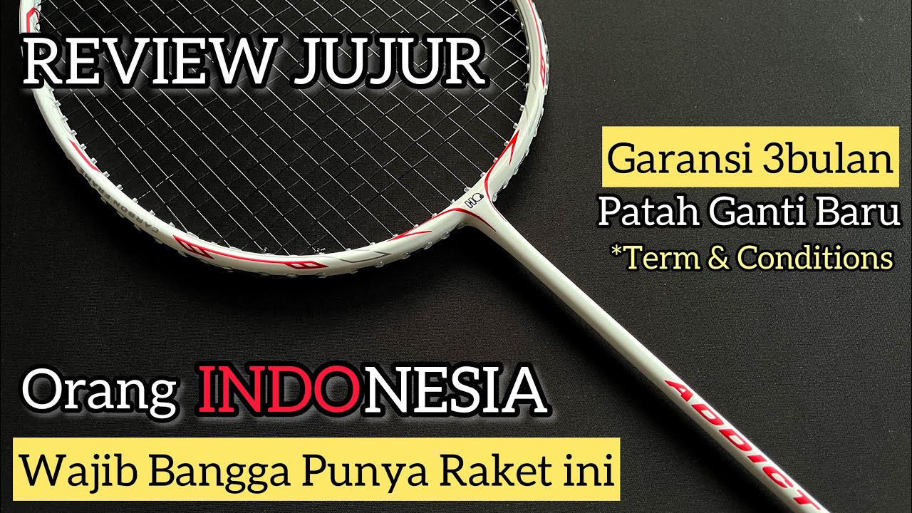 Ini dia raket all around terbaik dari brand lokal | Hiqua LTJ Albino addicted | patah? Ganti baru!