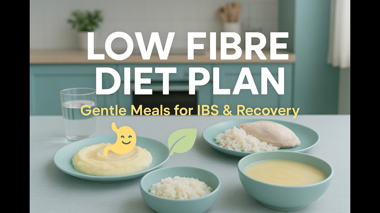 “Low Fibre Diet Plan : Gentle Meal Ideas for IBS, Crohn’s & Digestive Recovery”