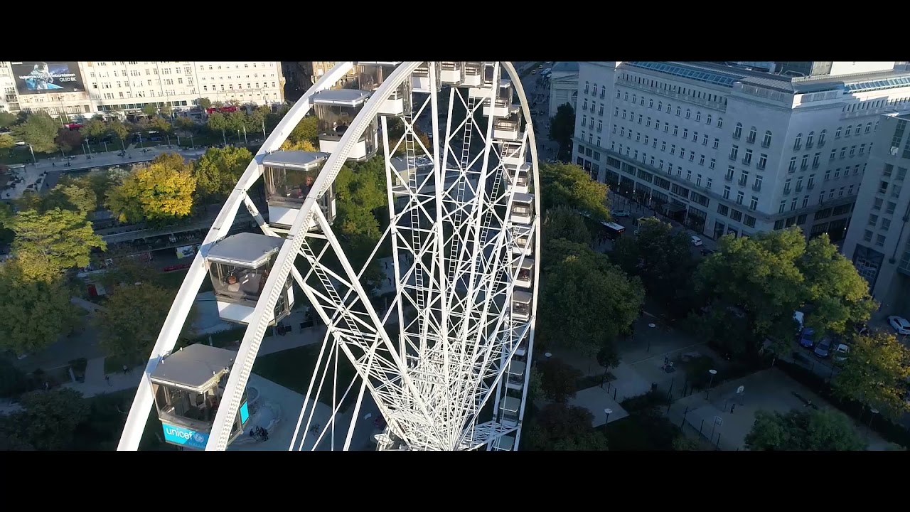Budapest Eye Ferris Wheel Drone Shot