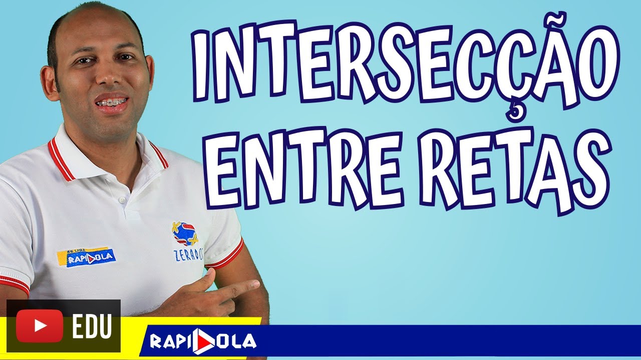 Intersecção entre duas retas ✅ GEOMETRIA ANALÍTICA