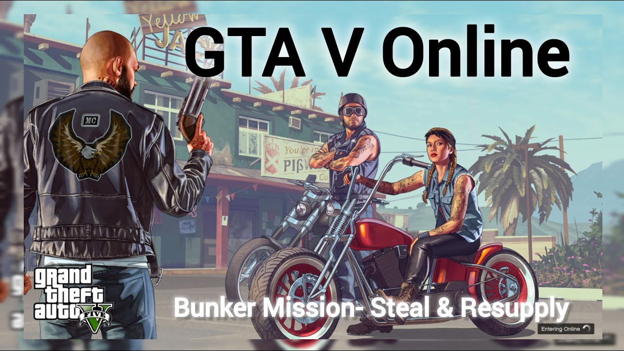Grand Theft Auto V  Online Enhanced Edition - Bunker Gameplay - Steal & Resupply