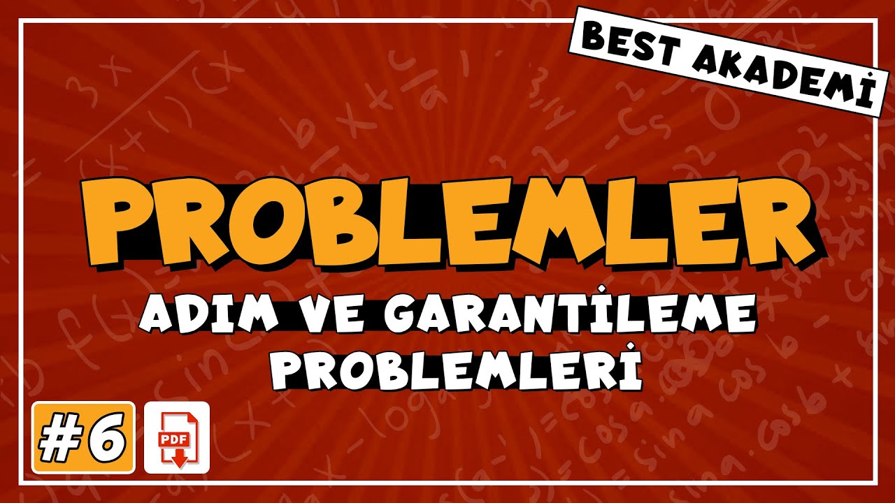 Adım ve Garantileme Problemleri | Soru Çözümü | TYT 2021 | #problemler #tyt #matematik
