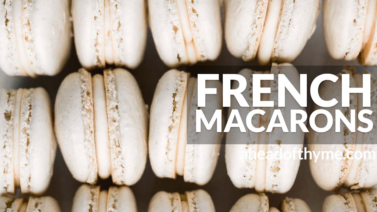 French Macarons with Vanilla Buttercream Filling