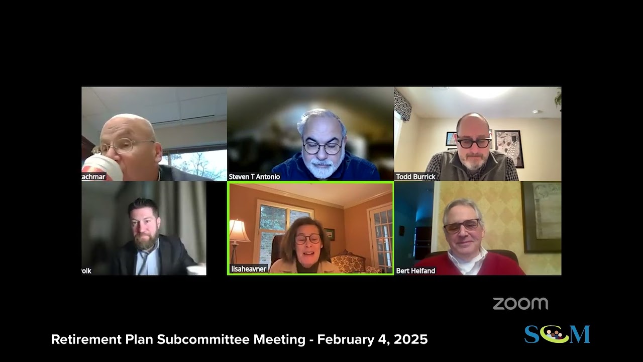 Retirement Plan Subcommittee Meeting -  February 4, 2025