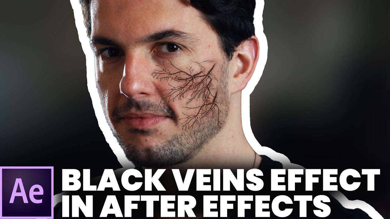 Face Tracking and Black Veins Effect (After Effects Tutorial)